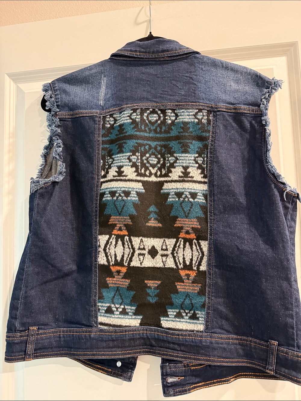 Venario denim western vest with sz s - Picture 8 of 10